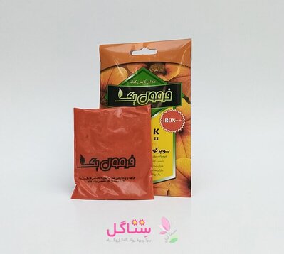 سوپر کود غنی شده با آهن فرمول یک مدل 20.6.22:NPK وزن 50 گرم